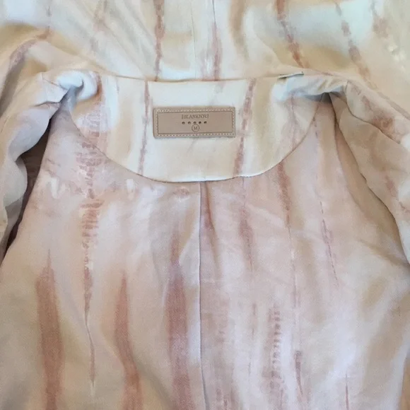 Blank NYC Cream tie-dye faux suede drape front jacket - Picture 13 of 16